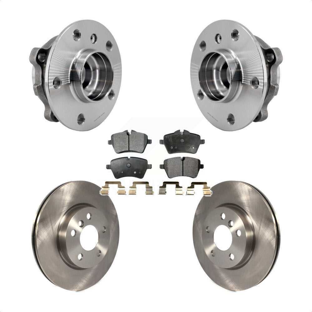 Hub Bearing Assembly Disc Brake Rotors And Pads Front Kit For Mini Cooper