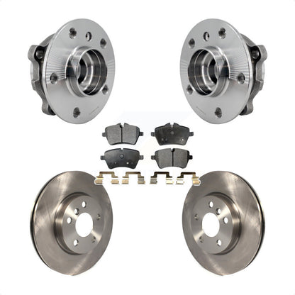 Hub Bearing Assembly Disc Brake Rotors And Pads Front Kit For Mini Cooper