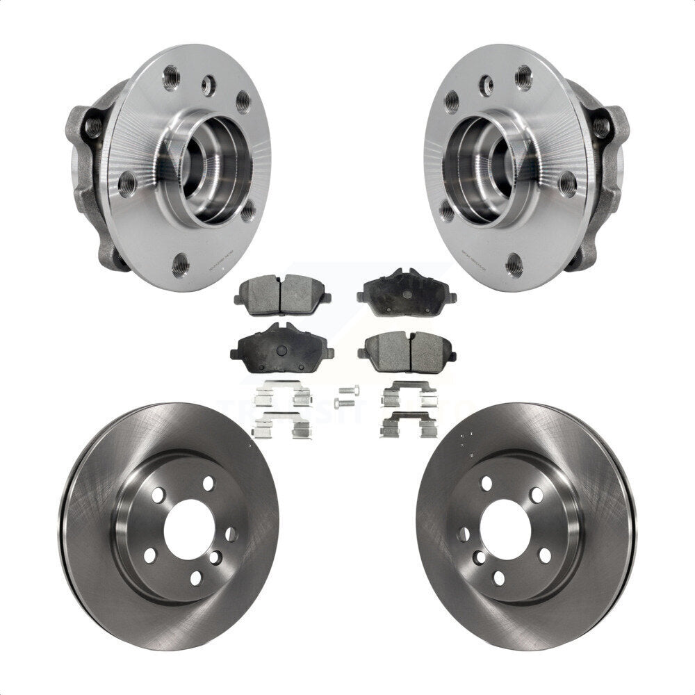 Hub Bearing Assembly Disc Brake Rotors And Pads Front Kit For Mini Cooper