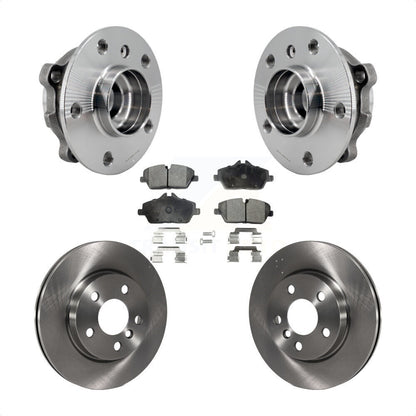 Hub Bearing Assembly Disc Brake Rotors And Pads Front Kit For Mini Cooper