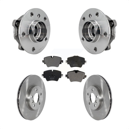 Hub Bearing Disc Brake Rotor & Pads Front Kit For Mini Cooper Countryman Clubman