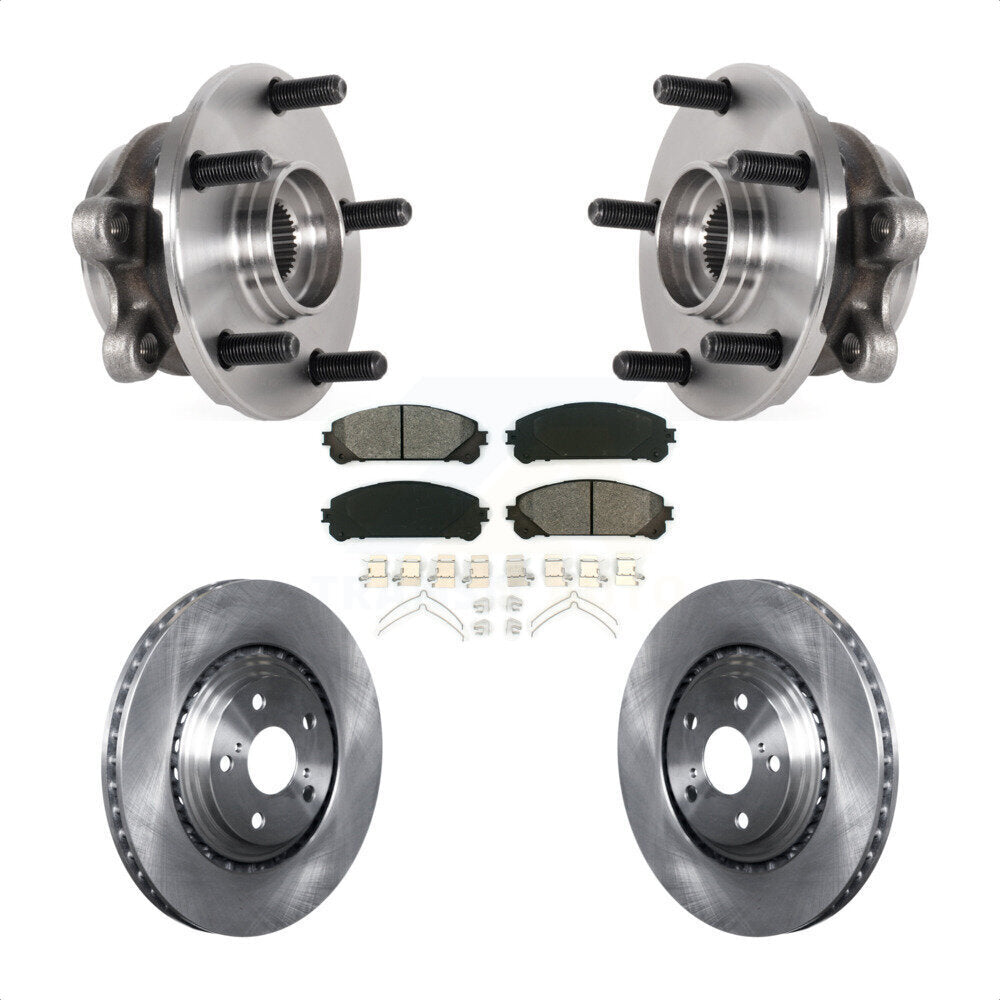 Hub Bearing Assembly Brake Rotor And Pad Front Kit For Lexus NX300 NX200t NX300h
