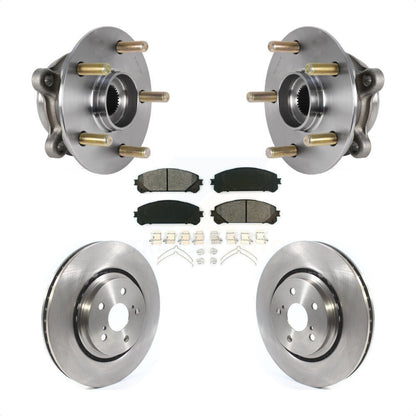 Hub Bearing Disc Brake Rotor Pad Front Kit For Lexus RX350 RX450h RX350L RX450hL