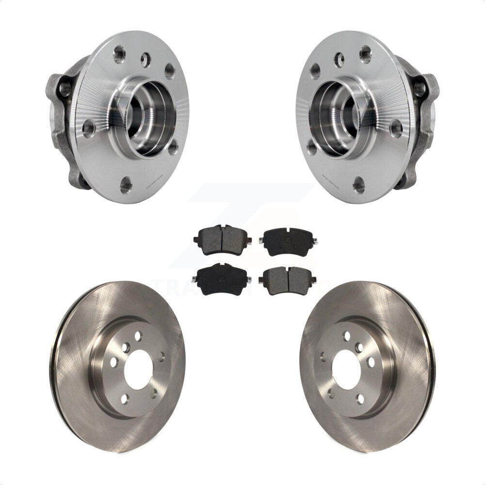 Hub Bearing Assembly Disc Brake Rotor And Pads Front Kit For Mini Cooper Clubman