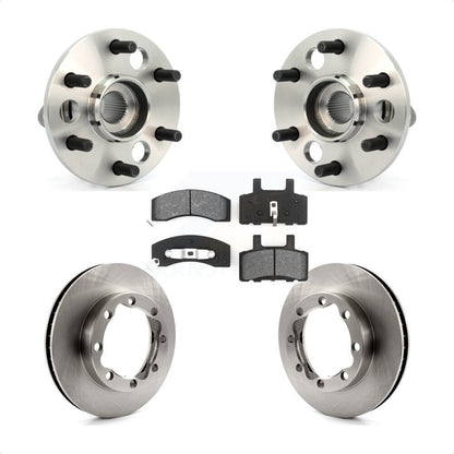 Hub Bearing Brake Rotor Pad Front Kit For Chevrolet K1500 Suburban DIESEL engine