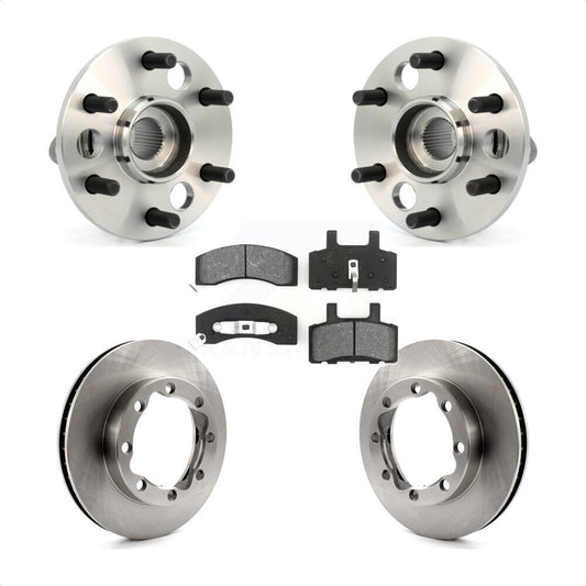 Hub Bearing Brake Rotor Pad Front Kit For Chevrolet K1500 Suburban DIESEL engine