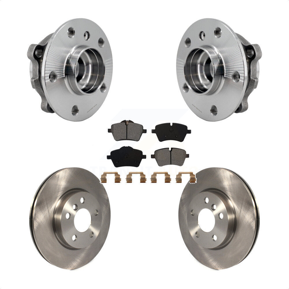 Hub Bearing Assembly Disc Brake Rotors And Pads Front Kit For Mini Cooper