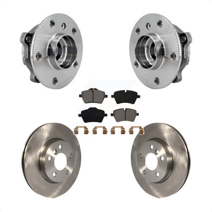Hub Bearing Assembly Disc Brake Rotors And Pads Front Kit For Mini Cooper