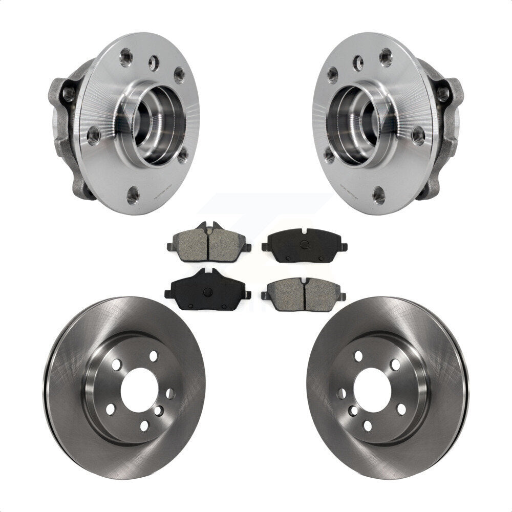 Hub Bearing Assembly Disc Brake Rotors And Pads Front Kit For Mini Cooper
