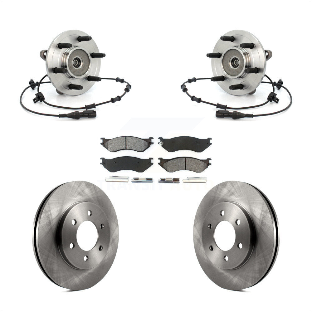 Hub Bearing Brake Rotor & Pad Front Kit For 2002 Lincoln Navigator From 03 19 02
