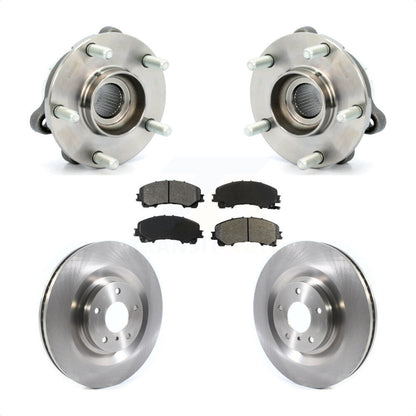 Hub Bearing Assembly Disc Brake Rotor Pads Front Kit For 2019-2021 INFINITI QX50