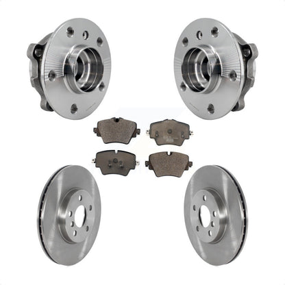 Hub Bearing Disc Brake Rotor & Pads Front Kit For Mini Cooper Countryman Clubman