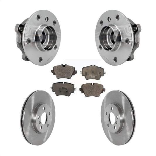Hub Bearing Disc Brake Rotor & Pads Front Kit For Mini Cooper Countryman Clubman