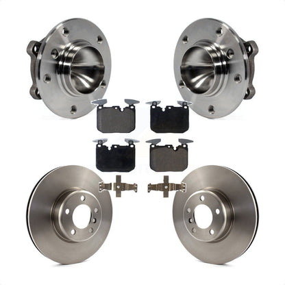 Hub Bearing Assembly Brake Rotor Pad Front Kit For 2013 BMW 328i Sedan with 3.0L