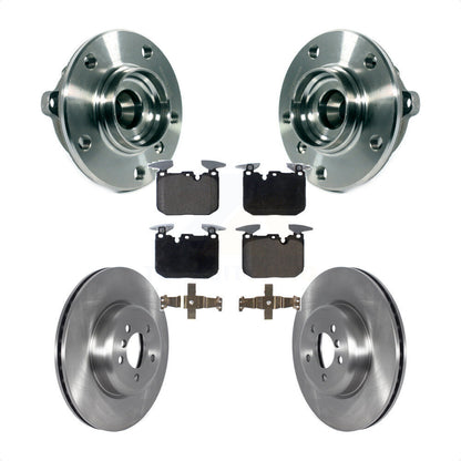Hub Bearing Brake Rotor & Pad Front Kit For BMW 335i xDrive 435i Gran Coupe 340i