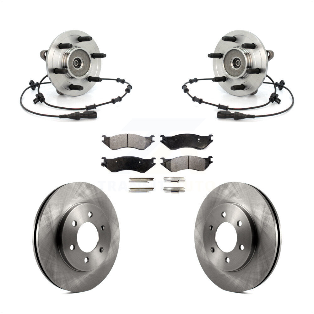 Hub Bearing Brake Rotor & Pad Front Kit For 2002 Lincoln Navigator From 03 19 02