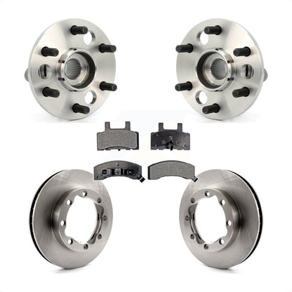 Hub Bearing Brake Rotor Pad Front Kit For Chevrolet K1500 Suburban DIESEL engine