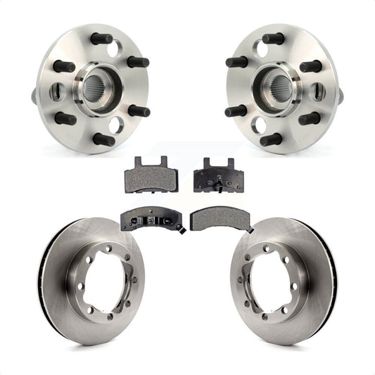 Hub Bearing Brake Rotor Pad Front Kit For Chevrolet K1500 Suburban DIESEL engine