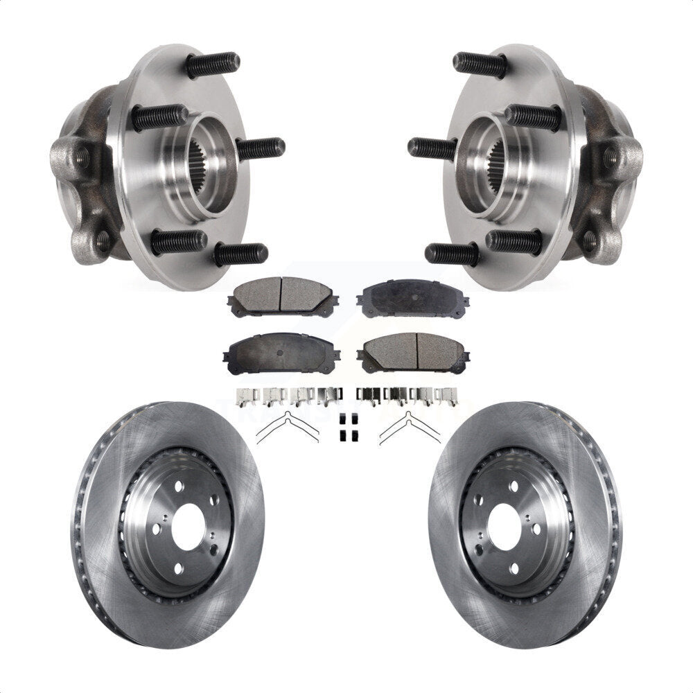 Hub Bearing Assembly Brake Rotor And Pad Front Kit For Lexus NX300 NX200t NX300h
