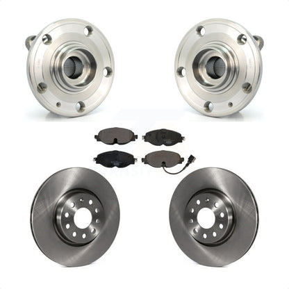 Hub Bearing Assembly Disc Brake Rotors And Pads Front Kit For Volkswagen Passat