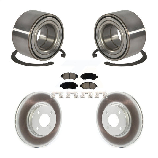 Wheel Bearing Coated Disc Brake Rotors And Pads Front Kit For Nissan Kicks Versa
