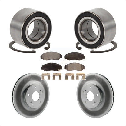 Wheel Bearing Coated Disc Brake Rotors And Pads Front Kit For Honda Accord