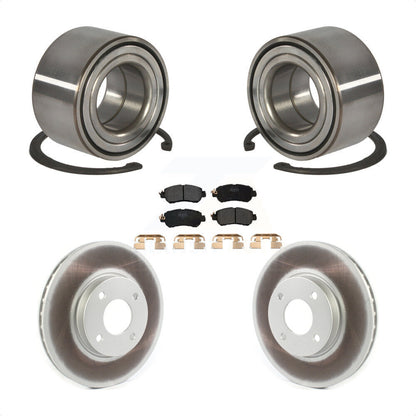 Wheel Bearing Coated Disc Brake Rotors And Pads Front Kit For Nissan Kicks Versa