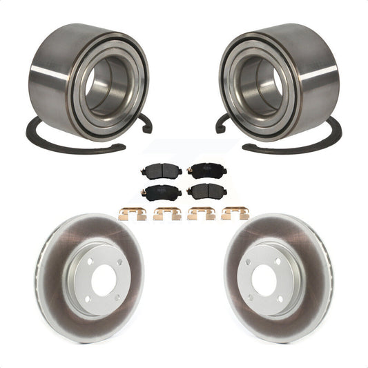 Wheel Bearing Coated Disc Brake Rotors And Pads Front Kit For Nissan Kicks Versa