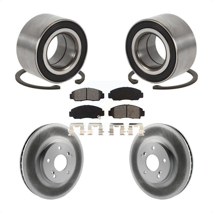 Wheel Bearing Coated Disc Brake Rotors And Pads Front Kit For Honda Accord