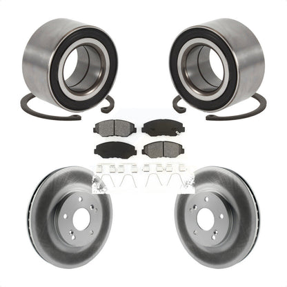 Wheel Bearing Coated Brake Rotor Pad Front Kit For Honda Accord Hybrid with 3.0L