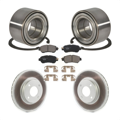 Wheel Bearing Coated Disc Brake Rotors And Pads Front Kit For Nissan Kicks Versa