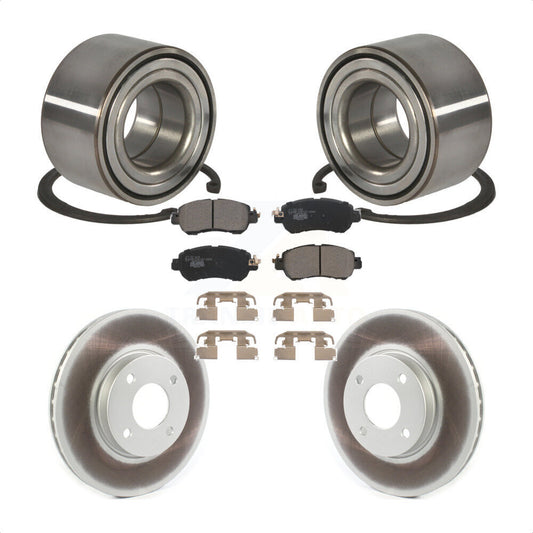 Wheel Bearing Coated Disc Brake Rotors And Pads Front Kit For Nissan Kicks Versa
