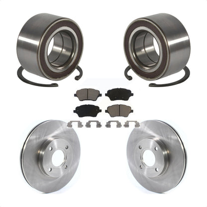 Wheel Bearing Disc Brake Rotors And Pads Front Kit For 2014-2019 Ford Fiesta ST