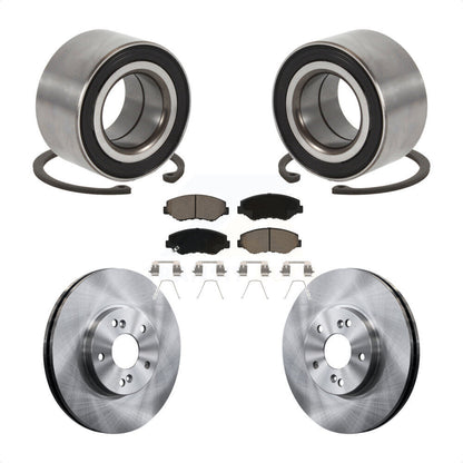 Wheel Bearing Brake Rotor & Pad Front Kit For 2005 Honda Accord Hybrid with 3.0L
