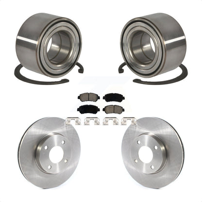Wheel Bearing Disc Brake Rotor And Ceramic Pads Front Kit For Nissan Kicks Versa