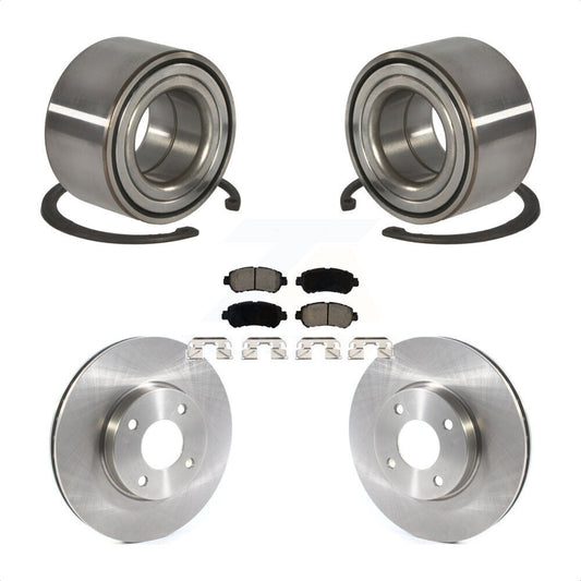 Wheel Bearing Disc Brake Rotor And Ceramic Pads Front Kit For Nissan Kicks Versa