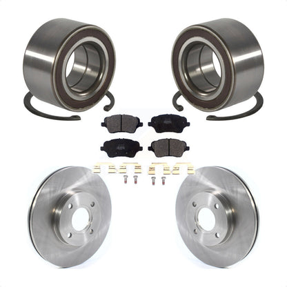 Wheel Bearing Disc Brake Rotors And Pads Front Kit For 2014-2019 Ford Fiesta ST