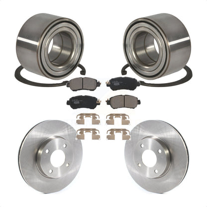 Wheel Bearing Disc Brake Rotor And Ceramic Pads Front Kit For Nissan Kicks Versa