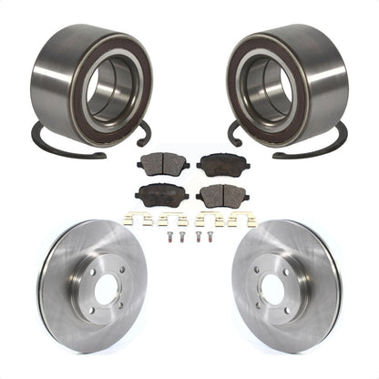 Wheel Bearing Disc Brake Rotors And Pads Front Kit For 2014-2019 Ford Fiesta ST
