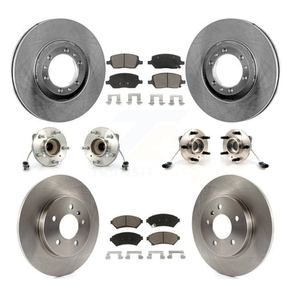 Hub Bearing Disc Brake Rotors And Pads Front Rear Kit (10Pc) For Pontiac Montana