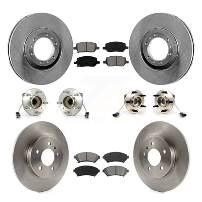 Hub Bearing Disc Brake Rotors And Pads Front Rear Kit (10Pc) For Pontiac Montana