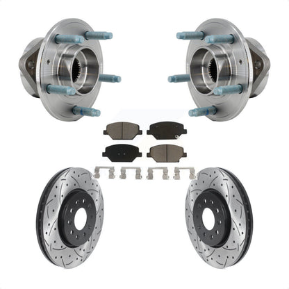 Hub Bearing Coat Drill Slot Brake Rotor Pads Front Kit For Chevrolet Equinox GMC