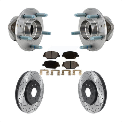 Hub Bearing Coat Drill Slot Brake Rotor Pads Front Kit For Chevrolet Equinox GMC
