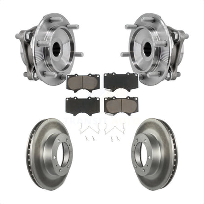 Hub Bearing Coat Brake Rotor Pads Front Kit For Toyota Tacoma 4Runner FJ Cruiser