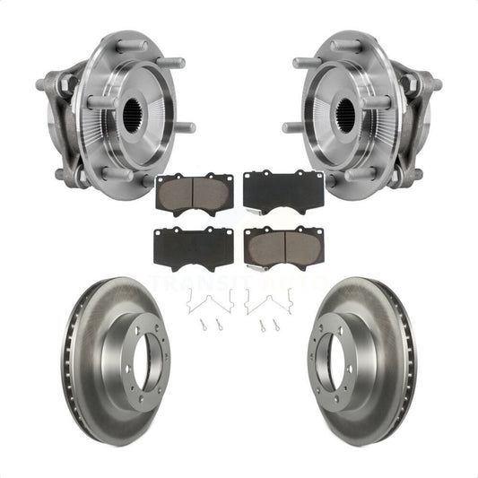 Hub Bearing Coat Brake Rotor Pads Front Kit For Toyota Tacoma 4Runner FJ Cruiser