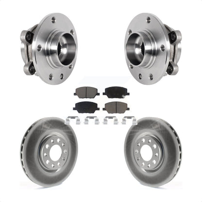 Hub Bearing Coated Brake Rotor Pad Front Kit For Jeep Compass Renegade Fiat 500X