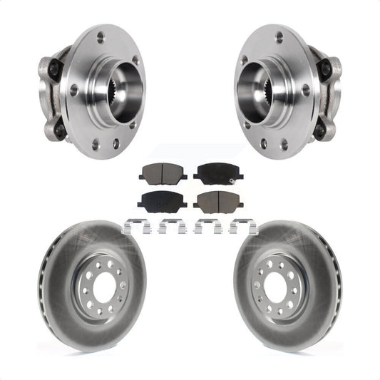 Hub Bearing Coated Brake Rotor Pad Front Kit For Jeep Compass Renegade Fiat 500X