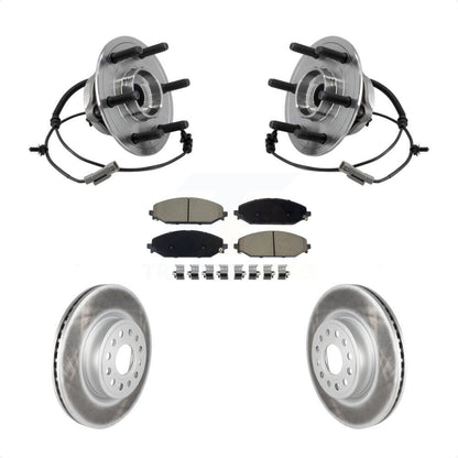 Hub Bearing Coat Brake Rotor Pads Front Kit For Ram 1500 With 22" Factory Wheels