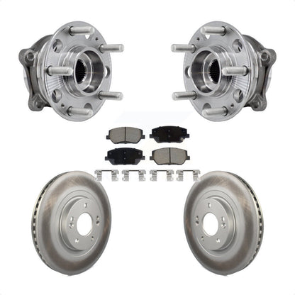 Hub Bearing Coated Disc Brake Rotor Pad Front Kit For 2019-2020 Hyundai Santa Fe