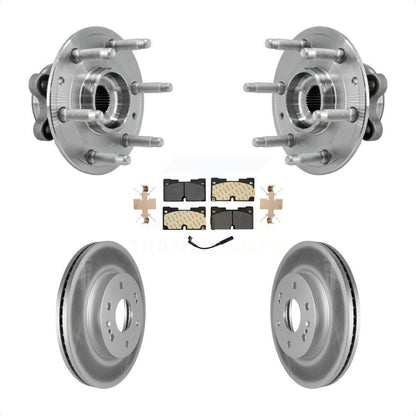 Hub Bearing Coated Brake Rotor Pad Front Kit For Chevrolet GMC Silverado 1500 XL
